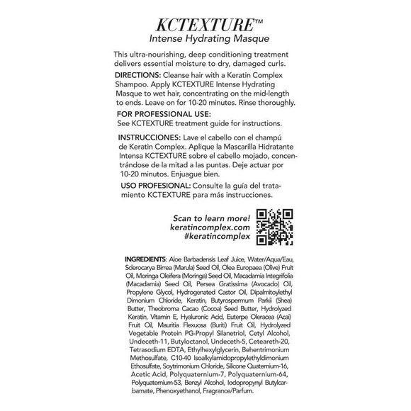 NEW Keratin Complex KCTEXTURE Intense Hydrating Masque 4 oz Cocoa Butter Aloe - Picture 10 of 10